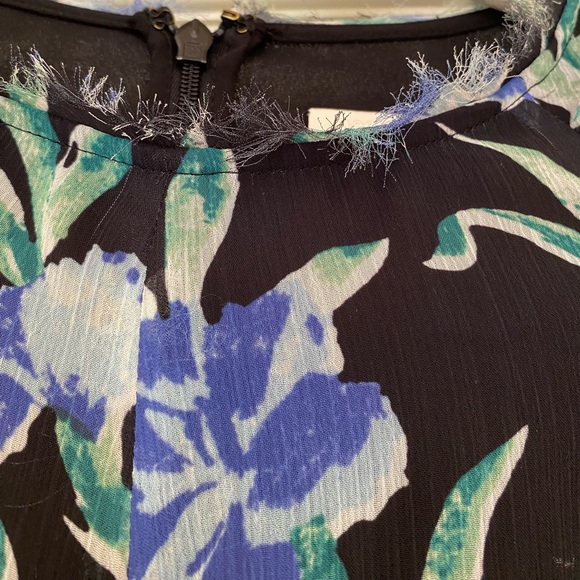 Jason Wu Collection Sleeveless Floral Print Midi Dress with Pleating Detail sz 6 - Picture 9 of 15